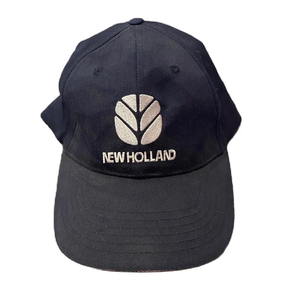 Vintage New Holland Tractor Hat K Products adjustable 100% Cotton Blue